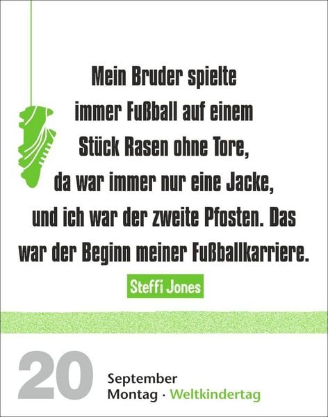 Produktbild: Lattenknaller Tagesabrei&szlig;kalender 2027 - Die witzigsten Fu&szlig;ballerspr&uuml;che