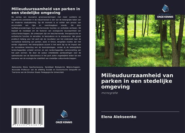 Produktbild: Milieuduurzaamheid van parken in een stedelijke omgeving