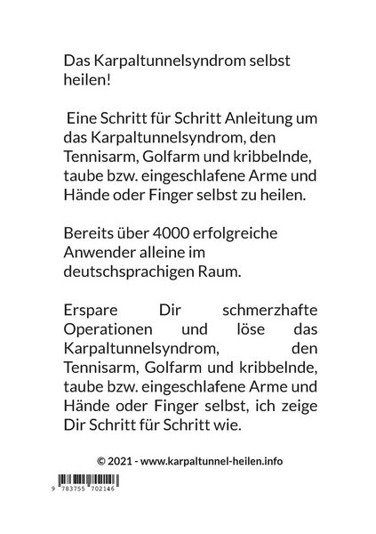 Produktbild: Das Karpaltunnelsydrom selbst heilen!