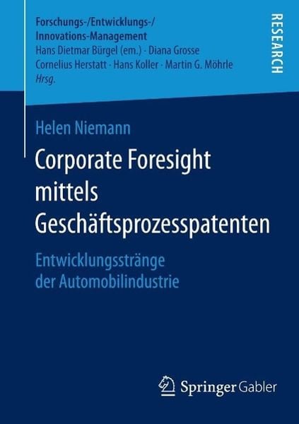 Produktbild: Corporate Foresight mittels Gesch&auml;ftsprozesspatenten