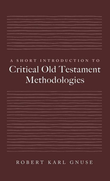 Produktbild: A Short Introduction to Critical Old Testament Methodologies