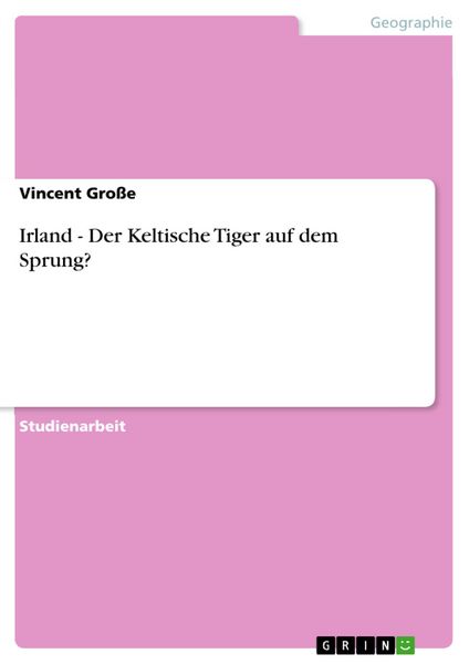 Produktbild: Irland - Der Keltische Tiger auf dem Sprung?