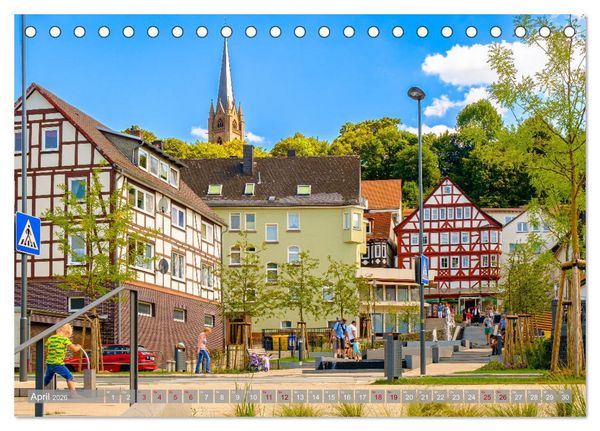 Produktbild: Ein Blick auf Frankenberg an der Eder (Tischkalender 2026 DIN A5 quer), CALVENDO Monatskalender