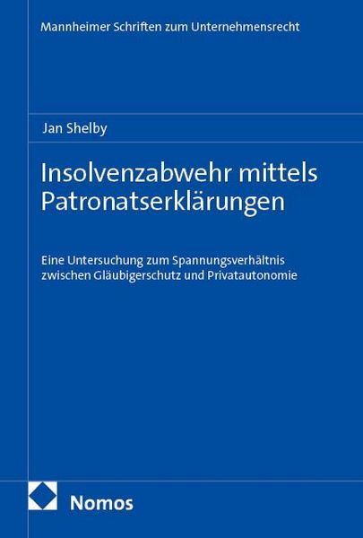 Produktbild: Insolvenzabwehr mittels Patronatserkl&auml;rungen
