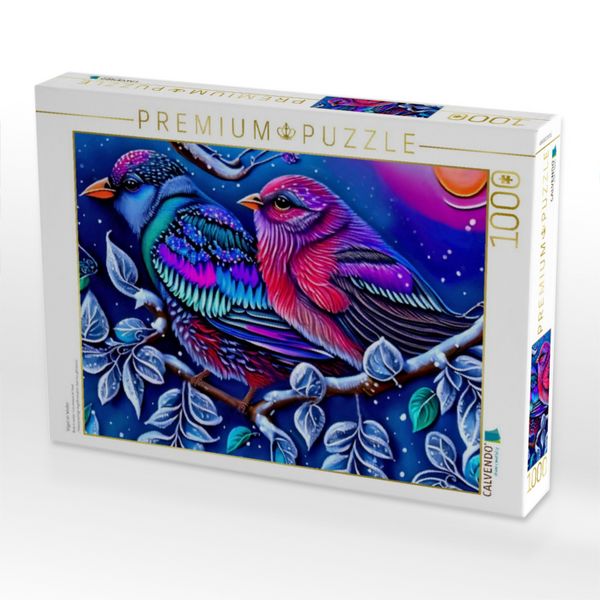 Produktbild: CALVENDO Puzzle V&ouml;gel im Winter | 1000 Teile Lege-Gr&ouml;&szlig;e 64x48cm Foto-Puzzle f&uuml;r gl&uuml;ckliche Stunden