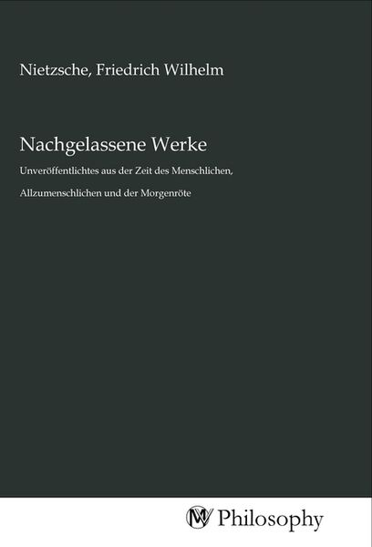Produktbild: Nachgelassene Werke