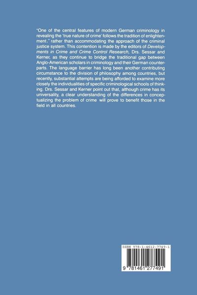 Produktbild: Developments in Crime and Crime Control Research