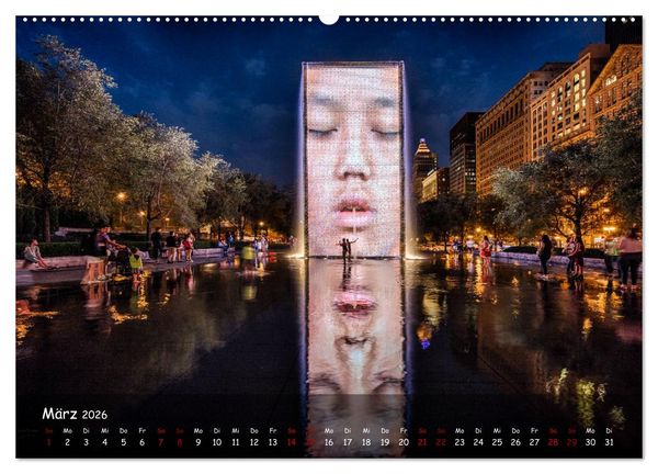 Produktbild: Chicago - Stadt der Ebenen (Wandkalender 2026 DIN A2 quer), CALVENDO Monatskalender