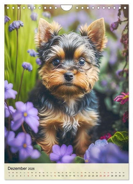 Produktbild: Kleine Hunde. S&uuml;&szlig; und niedlich. Die beliebtesten Hunderassen (Wandkalender 2026 DIN A4 hoch), CALVENDO Monatskalender