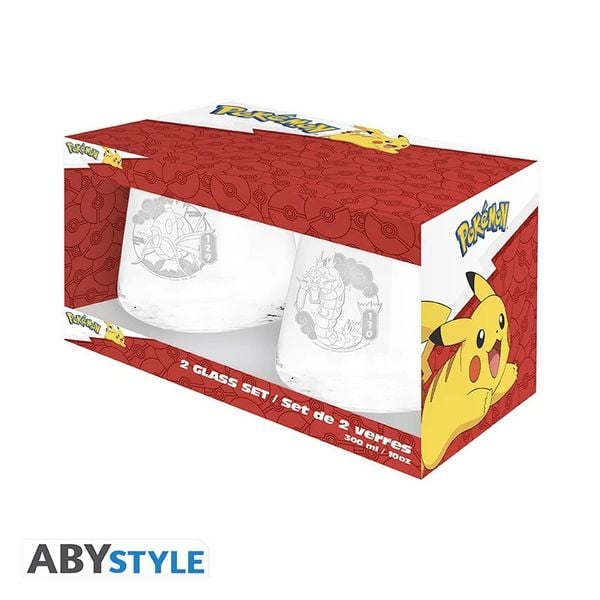 POKEMON - 2 Glass Set - Magikarp & Gyarados EUROPE