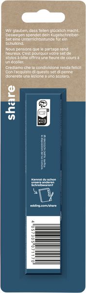 Produktbild: share Kugelschreiber blau 2er set
