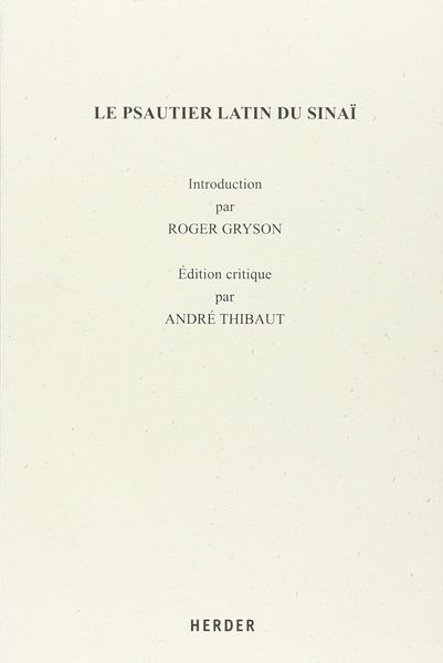 Produktbild: Le Psautier Latin du Sinai