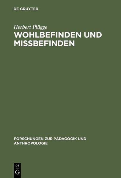 Produktbild: Wohlbefinden und Missbefinden