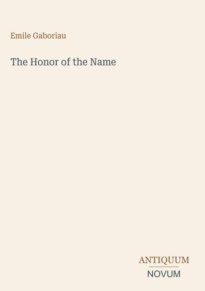 Produktbild: The Honor of the Name