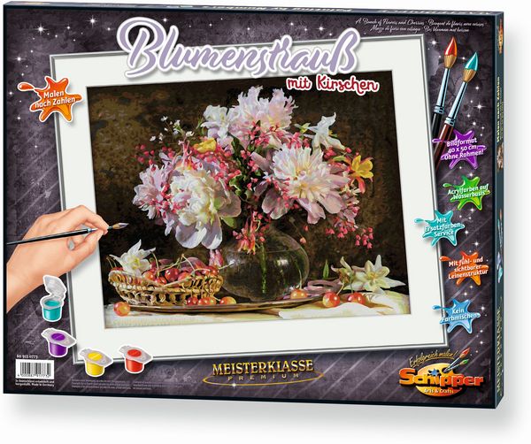 Produktbild: Schipper Malen nach Zahlen - Blumenstrau&szlig; mit Kirschen