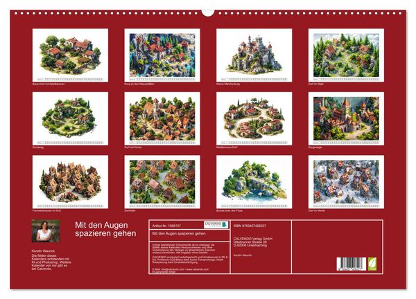 Produktbild: Mit den Augen spazieren gehen (Wandkalender 2026 DIN A2 quer), CALVENDO Monatskalender
