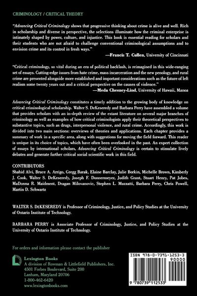 Produktbild: Advancing Critical Criminology