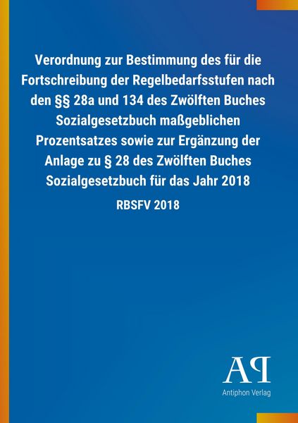 Produktbild: Verordnung zur Bestimmung des f&uuml;r die Fortschreibung der Reg