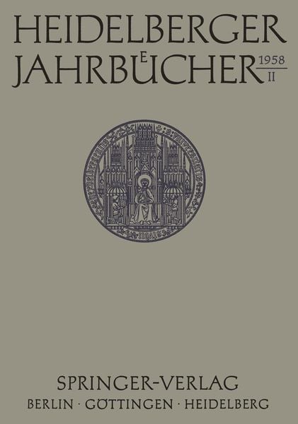 Produktbild: Heidelberger Jahrb&uuml;cher