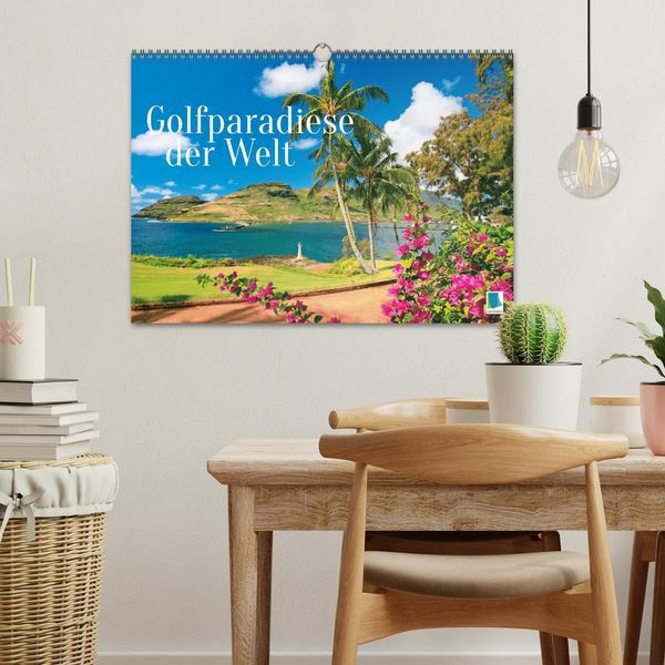 Produktbild: Golfparadiese der Welt (Wandkalender 2027 DIN A3 quer), CALVENDO Monatskalender