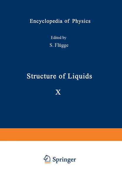 Produktbild: Structure of Liquids / Struktur der Fl&uuml;ssigkeiten