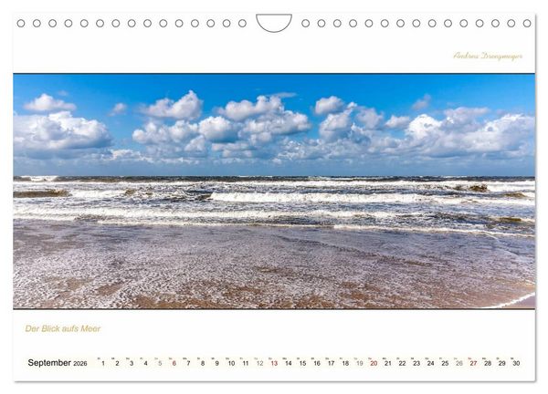 Produktbild: NORDERNEY PANORAMA (Wandkalender 2026 DIN A4 quer), CALVENDO Monatskalender