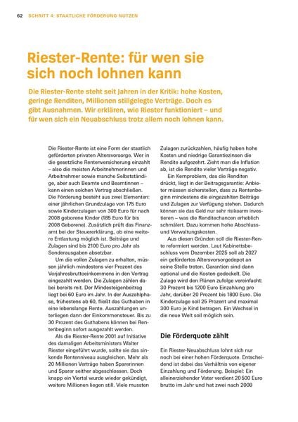 Produktbild: Altersvorsorge: Das Set