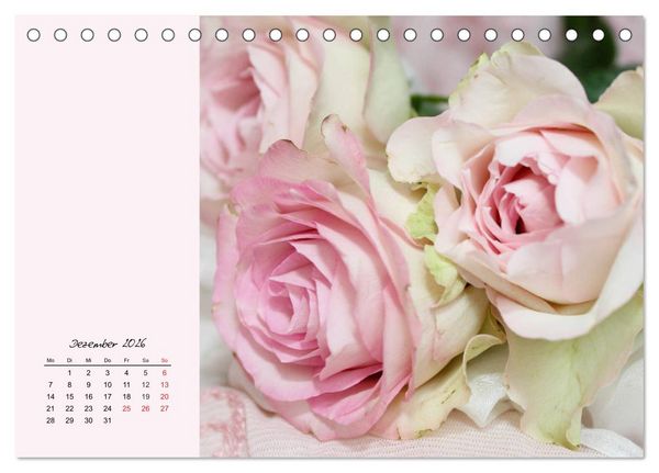 Produktbild: Rosen. Charmante und edle K&ouml;niginnen (Tischkalender 2026 DIN A5 quer), CALVENDO Monatskalender