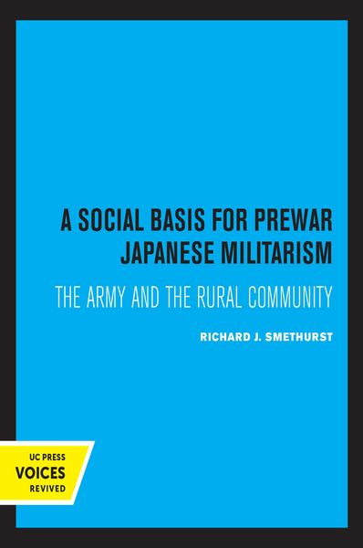 Produktbild: A Social Basis for Prewar Japanese Militarism