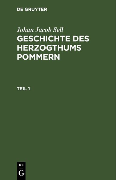 Produktbild: Geschichte des Herzogthums Pommern. Teil 1