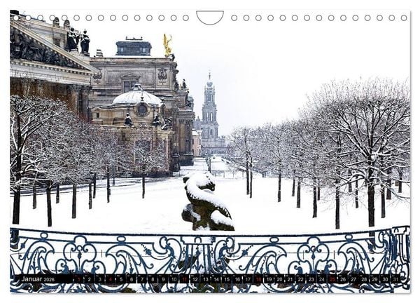 Produktbild: WUNDERVOLLES DRESDEN (Wandkalender 2026 DIN A4 quer), CALVENDO Monatskalender