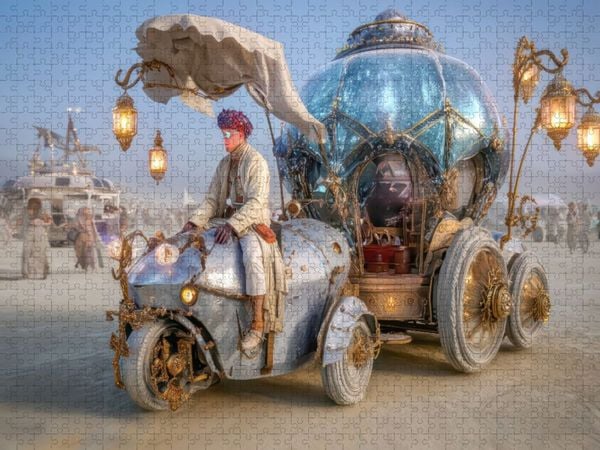 Produktbild: CALVENDO Puzzle Festival in der W&uuml;ste | 2000 Teile Lege-Gr&ouml;&szlig;e 90x67cm Foto-Puzzle f&uuml;r gl&uuml;ckliche Stunden