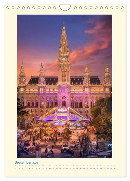 Produktbild: Meine sch&ouml;ne Stadt - ein Spaziergang durch Wien (Wandkalender 2026 DIN A4 hoch), CALVENDO Monatskalender