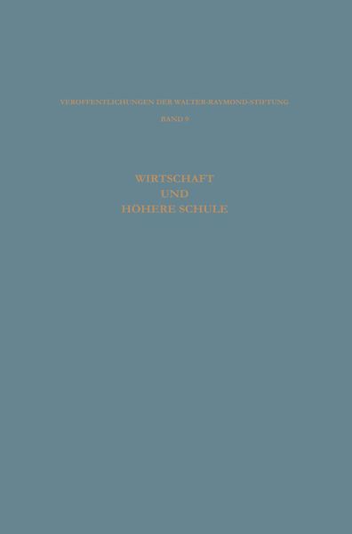 Produktbild: Wirtschaft und H&ouml;here Schule