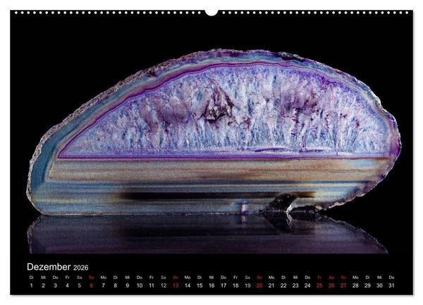 Produktbild: Leuchtende Achate (Wandkalender 2026 DIN A2 quer), CALVENDO Monatskalender