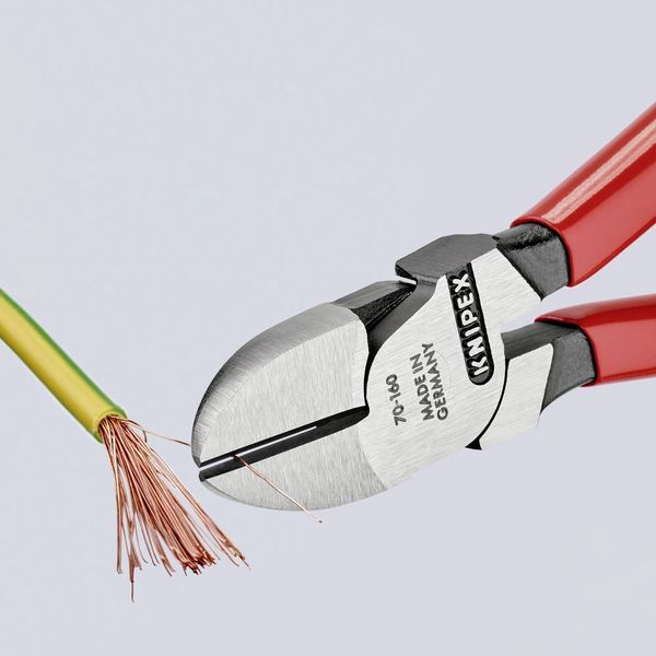 Produktbild: Knipex 70 01 160 Werkstatt Seitenschneider mit Facette 160mm