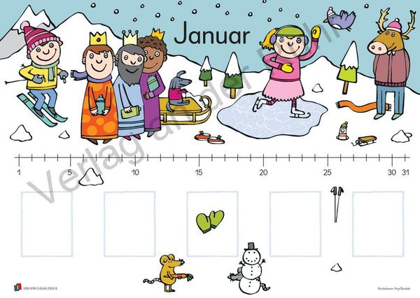 Produktbild: Unser Geburtstagskalender &ndash; Motiv: Jahreslauf