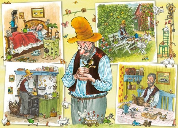 Produktbild: TEAMPUZZLE &ndash; Petersson und Findus &ndash; 600 Teile &ndash; Puzzle mit gro&szlig;en & kleinen Teilen