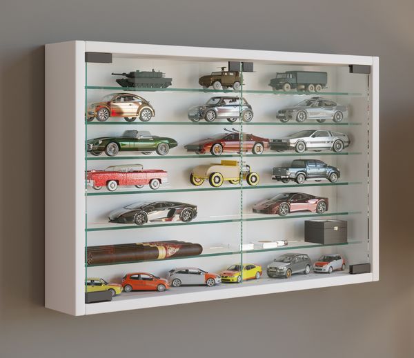 Produktbild: H&auml;ngevitrine Wandvitrine Sammel Deko Mandosa XL