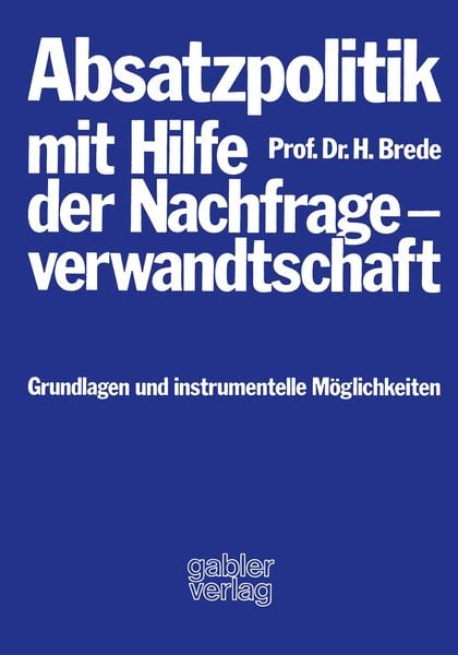 Produktbild: Absatzpolitik mit Hilfe der Nachfrageverwandtschaft