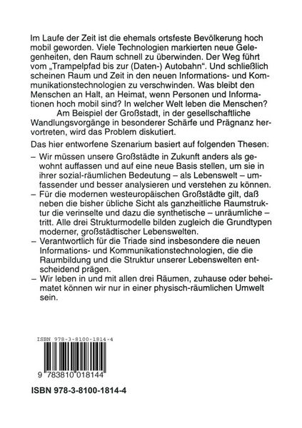 Produktbild: Die dreiteilige Gro&szlig;stadt als Heimat