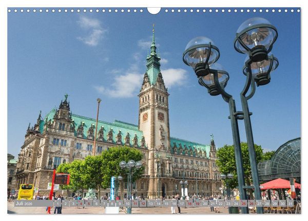 Produktbild: HAMBURG - Maritime Metropole (Wandkalender 2026 DIN A3 quer), CALVENDO Monatskalender