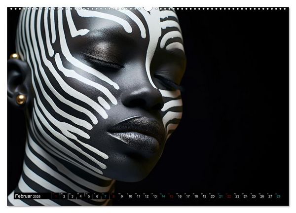 Produktbild: Faszination Bodypainting (hochwertiger Premium Wandkalender 2026 DIN A2 quer), Kunstdruck in Hochglanz