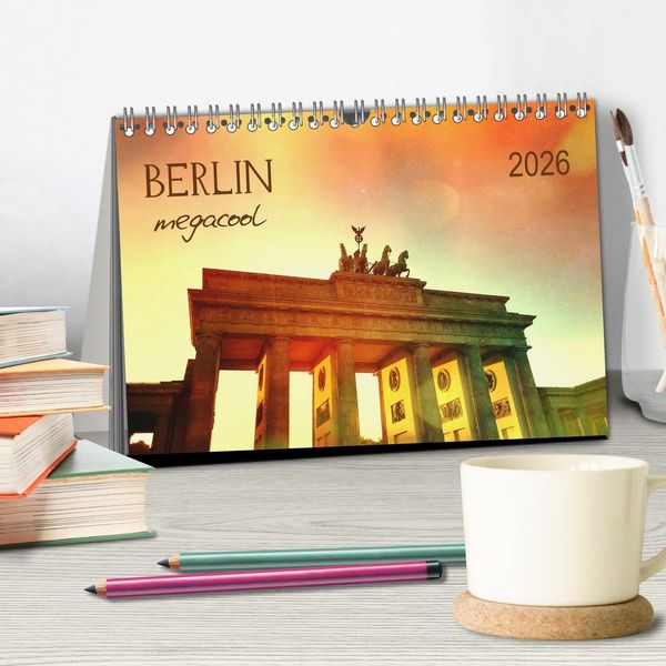 Produktbild: Berlin megacool (Tischkalender 2026 DIN A5 quer), CALVENDO Monatskalender