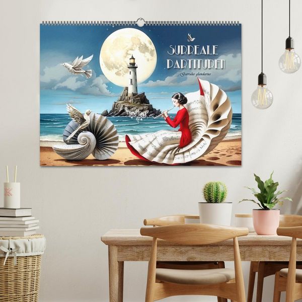 Produktbild: Surreale Partituren (Wandkalender 2026 DIN A2 quer), CALVENDO Monatskalender