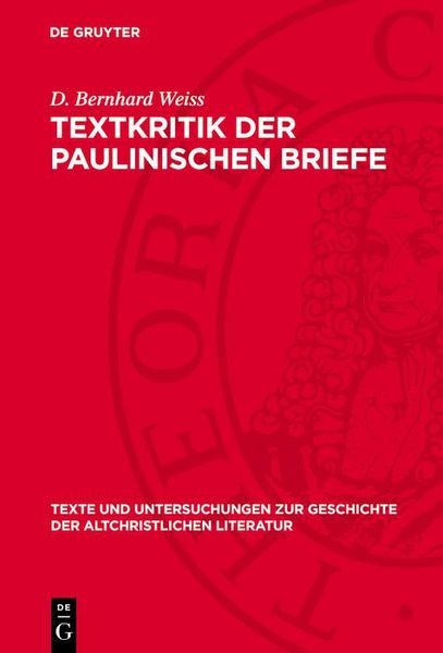Produktbild: Textkritik der Paulinischen Briefe