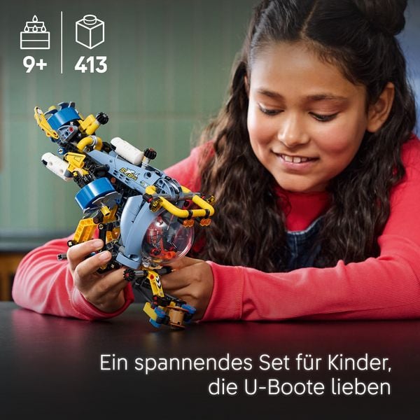 Produktbild: LEGO Technic Tiefseeforscher U-Boot Set f&uuml;r Kinder, Bauspielzeug 42201