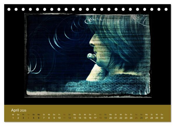 Produktbild: Klangbilder Instrumental-KUNST (Tischkalender 2026 DIN A5 quer), CALVENDO Monatskalender
