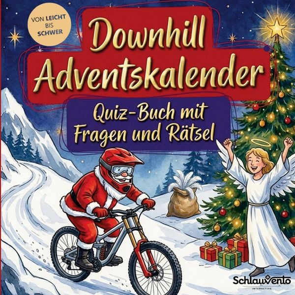 Produktbild: Downhill-Adventskalender: Quiz-Buch mit Fragen und R&auml;tsel