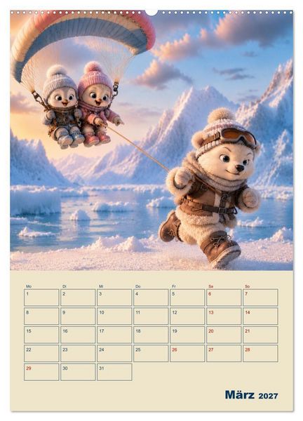 Produktbild: Frostige Fantasiewelten (Wandkalender 2027 DIN A2 hoch), CALVENDO Monatskalender